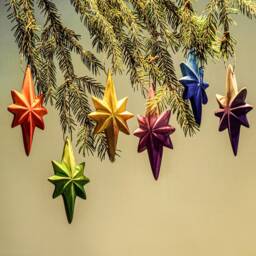 Handmade Star Christmas Tree Decorations - Waldorf Inspired - thumbnail 4