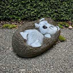 Cement Hedgehog Sculpture Concrete Figurine Outdoor Animal Decoration Front Door Ornament Garden & Home Statue Lover Gift - thumbnail 1
