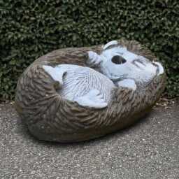 Cement Hedgehog Sculpture Concrete Figurine Outdoor Animal Decoration Front Door Ornament Garden & Home Statue Lover Gift - thumbnail 4