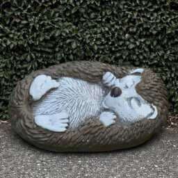 Cement Hedgehog Sculpture Concrete Figurine Outdoor Animal Decoration Front Door Ornament Garden & Home Statue Lover Gift - thumbnail 2