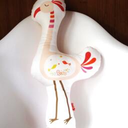 Pink Flamingo Plush Pillow Kids Nursery Decor - thumbnail 3