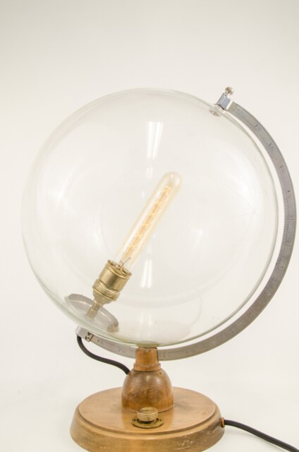 Design Lamp From Old Globe-Glass-Dimmable Upcycling Globe-Modern Light Object-Globe - image 1