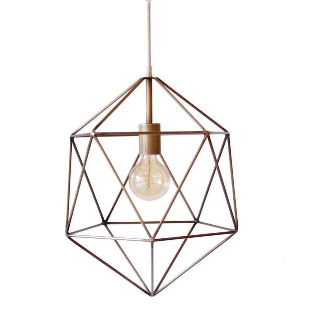 Minimal Pendant Light Modern Globe Chandelier Ceiling Lighting Polyhedron Industrial Lamp - image 1