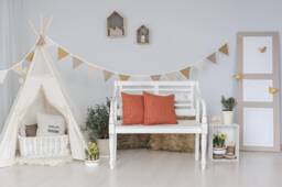 White Linen Cushion Cover Euro Pillow With Buttons - thumbnail 1