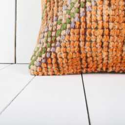 Handmade Turkish Kilim Pillow Cover Vintage Anatolian Cushion - 12x20 - thumbnail 2