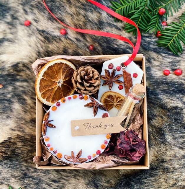 Large Christmas Candle, Christmas Gift Box, Festive Box, Christmas Set, Christmas Spice, Christmas Hamper, Christmas For Women - image 1