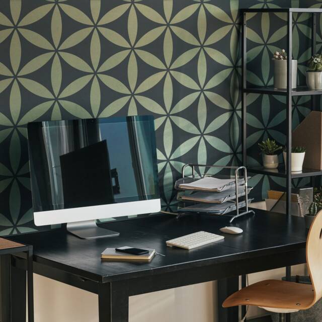 "Flower Of Life Wall Stencil, Sacred Geometry Decor, Stencilit - 20.5""x34.6" - image 1