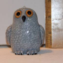 Gray Owl Figurine/Ornament - thumbnail 4