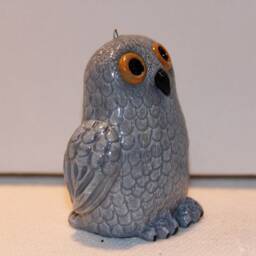 Gray Owl Figurine/Ornament - thumbnail 2
