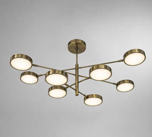 Sputnik Ceiling Style 8-Arms Chandelier Lighting Of Fixture Stilnovo Italian Lamp Light - image 1