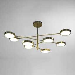 Sputnik Ceiling Style 8-Arms Chandelier Lighting Of Fixture Stilnovo Italian Lamp Light - thumbnail 2