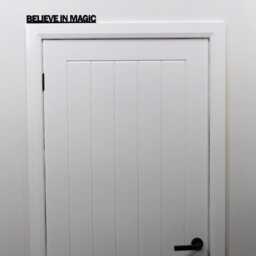 Believe in Magic Door Topper - Black Acrylic Inspirational Quote Sign Spiritual & Manifestation Over Decor Home Gift - thumbnail 2