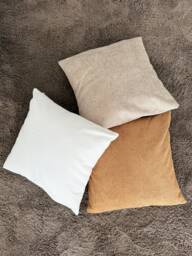 Super Soft Teddy Boucle Throw Pillow Cover, Comfy Beige Camel White Lumbar Case, Hidden Zipper, Cozy & Boho Home Decor, All Sizes - thumbnail 1