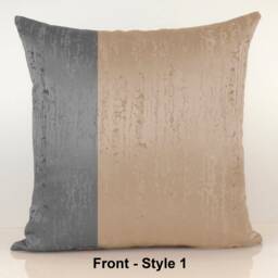 Gray-Dark Silver & Beige Sand Color Block Decorative Throw Pillow Covers, Pillowcase, Cushion Cover, Embroidery Covers, Geometric Pattern