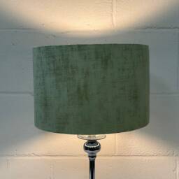 Handmade Granite Limeade Drum Lampshade, Colorful Home Decor - thumbnail 2