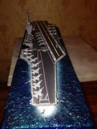 Nimitz Carrier Class George H. Bush Cvn-77 With Diorama - thumbnail 1