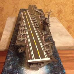 Nimitz Carrier Class George H. Bush Cvn-77 With Diorama - thumbnail 2
