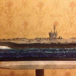 Nimitz Carrier Class George H. Bush Cvn-77 With Diorama - thumbnail 3