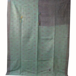 Vintage Kantha Quilt Handmade Sari Throw Blanket - 64x80 Inch - thumbnail 4