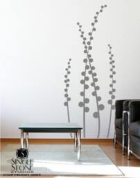 Floral Wall Decal Modern Meadow Custom Home Decor - thumbnail 2