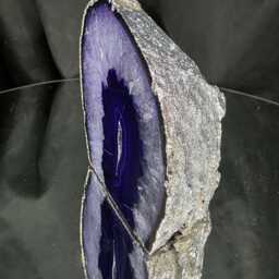 Purple Agate End Candle 1 Handpicked 1.248G H11xw11.5xd8.5cm Microcrystalline Quartz Silver Gilded Tealight Holder - thumbnail 3