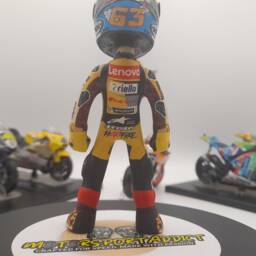 Pecco Special Go Free Handmade Moto-Gp Rider Figure - Champ Peco Artwork Biker Gift - thumbnail 3