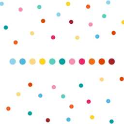 Pack Of 65 Rainbow Polka Dot Stickers, Colourful Wall Decals, Playroom Nursery Decor, Confetti Decals - thumbnail 2