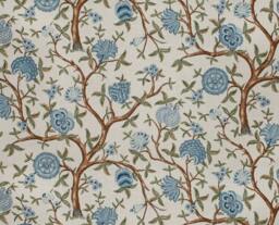 "Pair 25"" Or 50"" Wide French General Antoinette Linen Blend Bleu Rod Panels Drapes Cafe Curtains Valance 24 63 72 84 96 108 120" - thumbnail 1