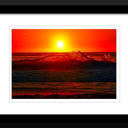 Sunset Digital Download, Wall Art, Beautiful Sunsets, Canvas, Beach, Waves, Ocean - thumbnail 2