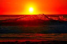 Sunset Digital Download, Wall Art, Beautiful Sunsets, Canvas, Beach, Waves, Ocean - thumbnail 1