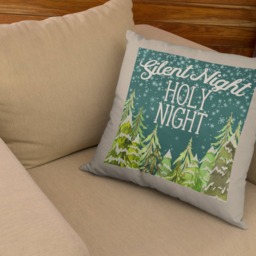 Christmas Decorative Pillow Sham - Silent Night Holy Carol 18 - thumbnail 2