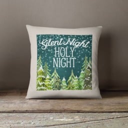 Christmas Decorative Pillow Sham - Silent Night Holy Carol 18 - thumbnail 1