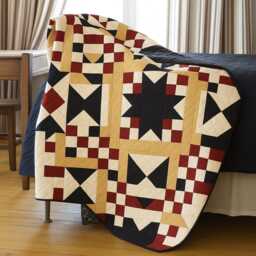 starburst Quilt Pattern - Modern Geometric Design, 72x72 Throw - PDF Pattern - thumbnail 2