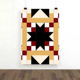 starburst Quilt Pattern - Modern Geometric Design, 72x72 Throw - PDF Pattern - thumbnail 3