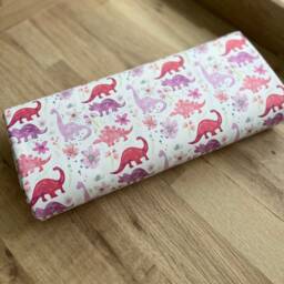 Pink Dinosaur Travel Baby Changing Mat, Dinosaur Travel Baby Changing Mat, Foldable Mat - thumbnail 2