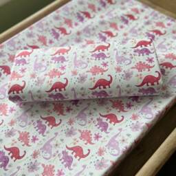 Pink Dinosaur Travel Baby Changing Mat, Dinosaur Travel Baby Changing Mat, Foldable Mat - thumbnail 4