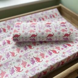 Pink Dinosaur Travel Baby Changing Mat, Dinosaur Travel Baby Changing Mat, Foldable Mat - thumbnail 3