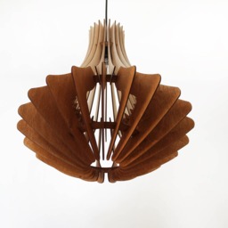 Wood Pendant Light, Modern Chandelier Lighting, Dining Ceiling Light Fixture, Hanging Lamp-Shade Scandinavian Style - thumbnail 4
