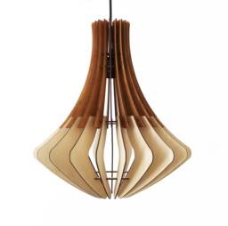 Wood Pendant Light, Modern Chandelier Lighting, Dining Ceiling Light Fixture, Hanging Lamp-Shade Scandinavian Style