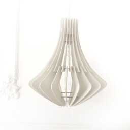 Wood Pendant Light, Modern Chandelier Lighting, Dining Ceiling Light Fixture, Hanging Lamp-Shade Scandinavian Style - thumbnail 2