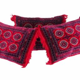 80x58 cm Orient Afghan Nomad Rug Seat Cushions Floor Cushion Pillow Turkmen 1001 Night Unit Price - Sarouk - thumbnail 3