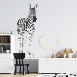 Adorable Zebra Family Wall Decals - Peel & Stick Stickers For Nursery Decor, Safari Themed Room, Kids Animal Art - thumbnail 2