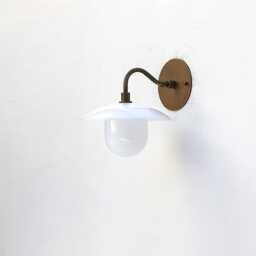 Brass Wall Sconce Light With Glass Shade-Bathroom Vanity Light-Minimal Light - Sconce Light-Ul Listed - No. Lm2 No.0403 - thumbnail 3