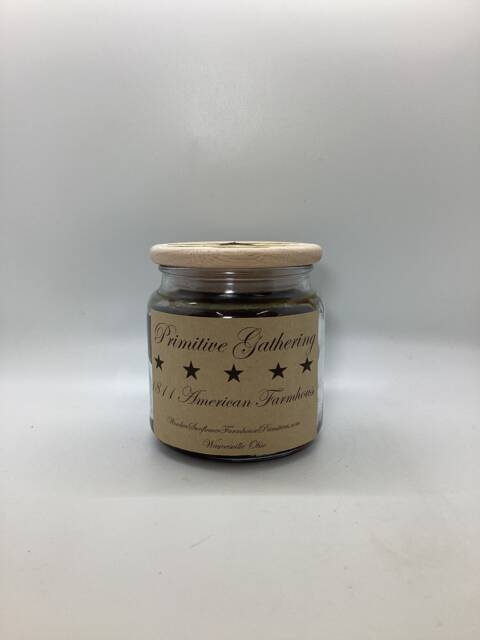 Primitive Gathering Highly Scented Candle/Apothecary Jar 18 Oz/Paraffin Wax/Farmhouse Candle/Hand Poured Candle/Country-Primitive Candle - image 1