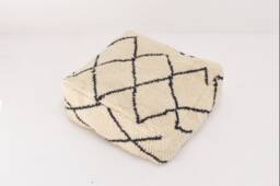Beni Ourain Floor Cushion , Cushion, Bohemian Pillow, Moroccan Floor Pouf, Cushion