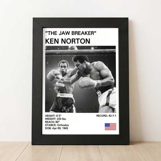 Ken Norton Boxing Poster Man Cave Art Print - image 1