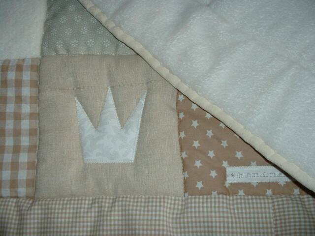 Krabbeldecke With Name, Baby Blanket, Crawler Blanket Name Moritz Patchwork Personalized - image 1