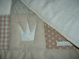 Krabbeldecke With Name, Baby Blanket, Crawler Blanket Name Moritz Patchwork Personalized