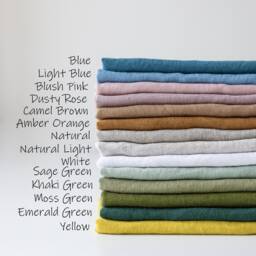 Set Of 2 Linen Cushion Covers - Zippered Organic Pillow Sham Cases Bed & Living Room Decor Eco-Friendly, Elegant - thumbnail 3