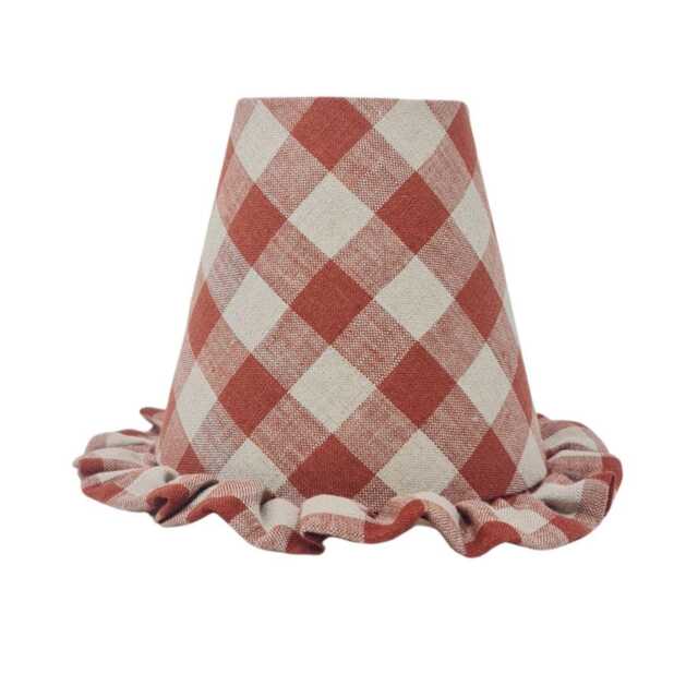 Ruffle Linen Lampshade - Clip On, Table Or Pendant Light - image 1